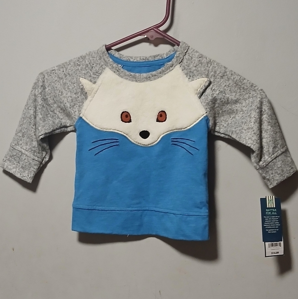 Genuine kids by Oshkosh boys long sleeve Pullover Shirt.  NWT. Size 12 months - Picture 2 of 16